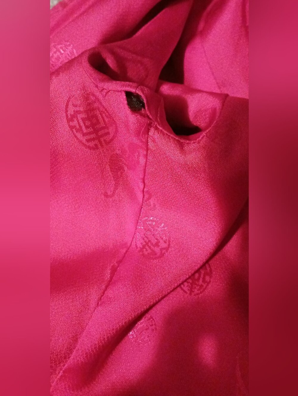 Vintage Chinese Silk Brocade Reversible Mandarin Jacket Small (Read Description) - Picture 15 of 16